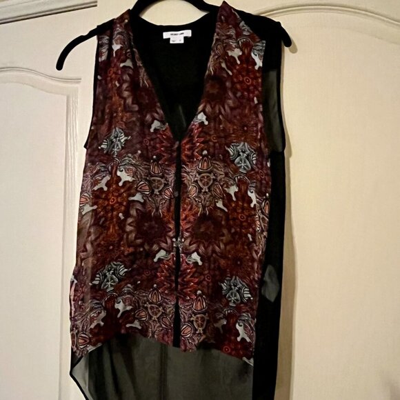 Helmut Lang Mandala Viscose Print Top - Picture 3 of 8